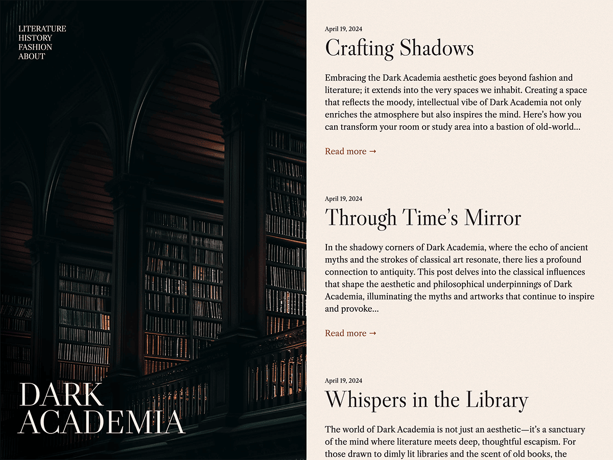 Dark Academia